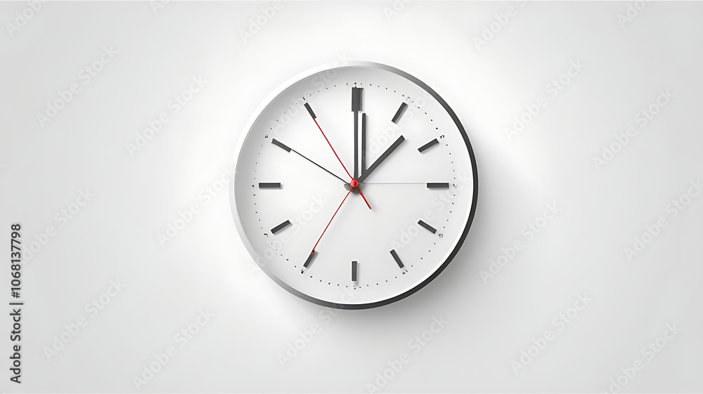 Minimalistic icon of a clock symbol for time and schedule on white background. Minimalistic icon of a clock symbol for time and schedule on white background.