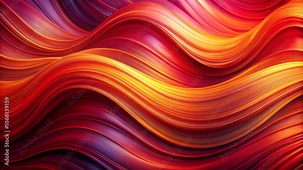 Abstract Vibrant Swirls of Warm Hues, Intertwining and Flowing Like a Stream of Liquid Fire Abstract Vibrant Swirls of Warm Hues, Intertwining and Flowing Like a Stream of Liquid Fire