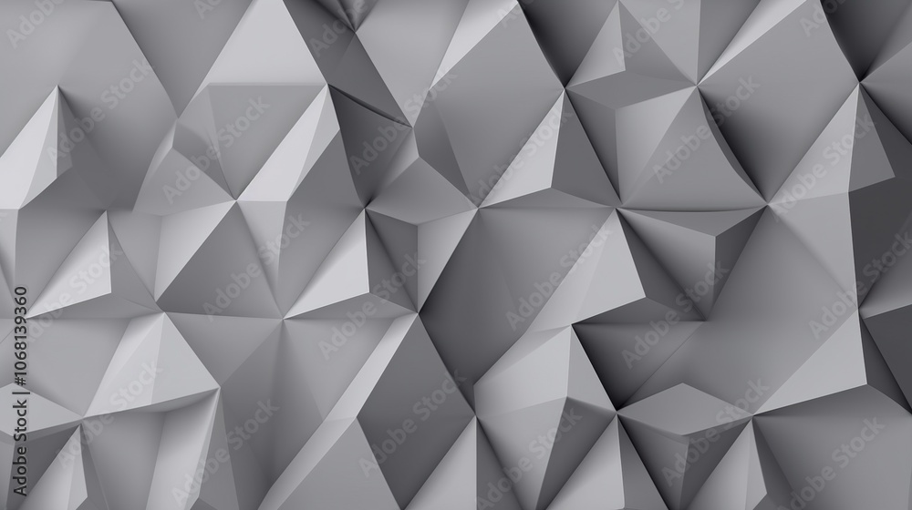 Obraz premium Abstract Gray Geometric Surface Design