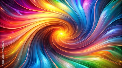 A kaleidoscope of vibrant colors swirling in a mesmerizing vortex, creating a radiant and captivating abstract design.