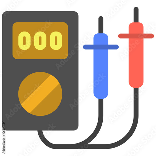 voltmeter flat icon