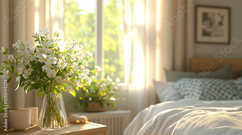 Flower, flower arrangement, art, scene, vase, beautiful, gorgeous, life, four seasons, spring, summer, autumn, winter, bedroom, living room, dining table, dining room, flower, bouquet, yellow, orange,