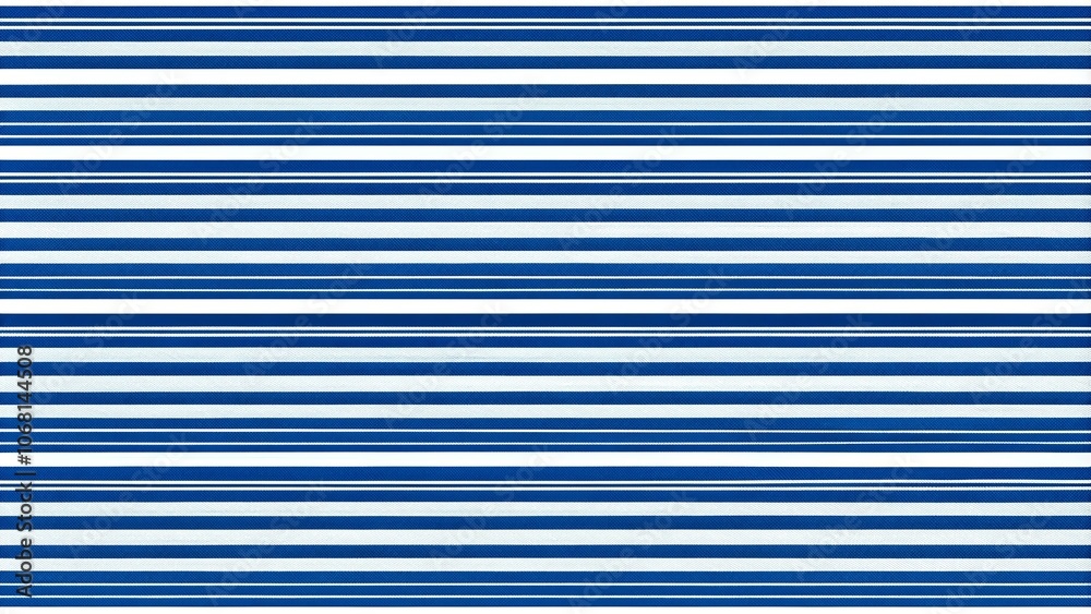A Seamless Pattern of Horizontal Stripes in Shades of Blue and White