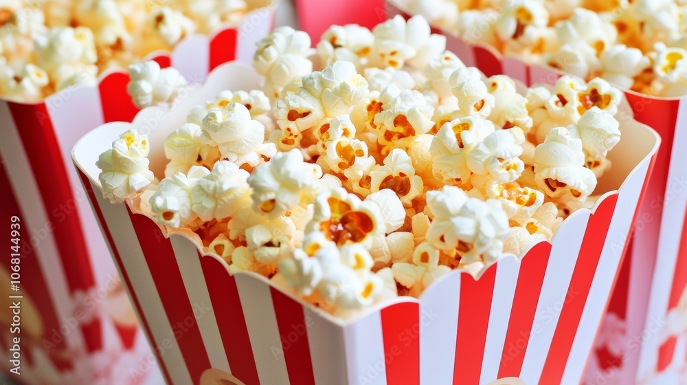 Brown caramel flavored sweet popcorn Brown caramel flavored sweet popcorn
