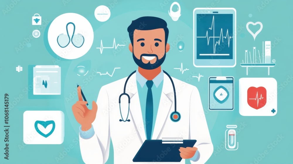 Doctor Using Smartphone in Medical Environment Doctor Using Smartphone in Medical Environment