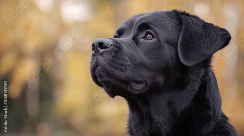 Young black rottweiler dog training for protection sport and police