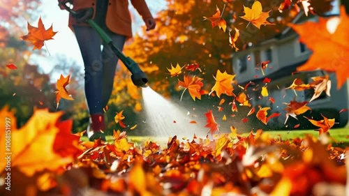 autumn leaves in the park