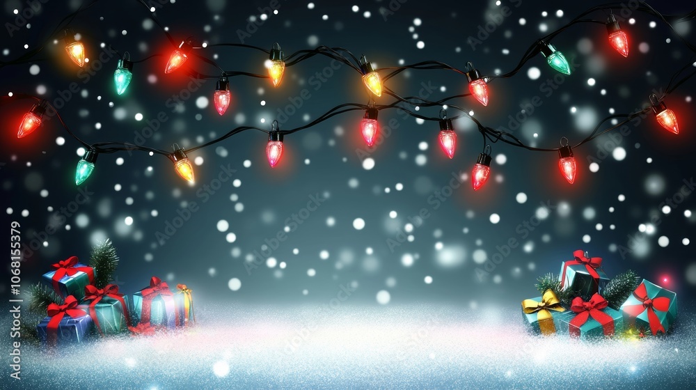 Christmas background with lights Christmas background with lights