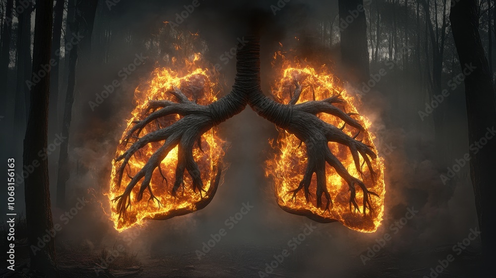 Transform your perspective on nature discover the powerful symbolism behind lungs and fire in artistic imagery