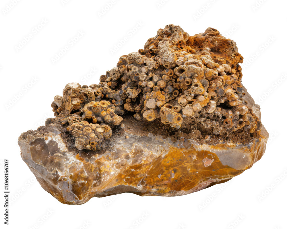 A mineral specimen featuring unique textures and colors, showcasing geological formations. A mineral specimen featuring unique textures and colors, showcasing geological formations.