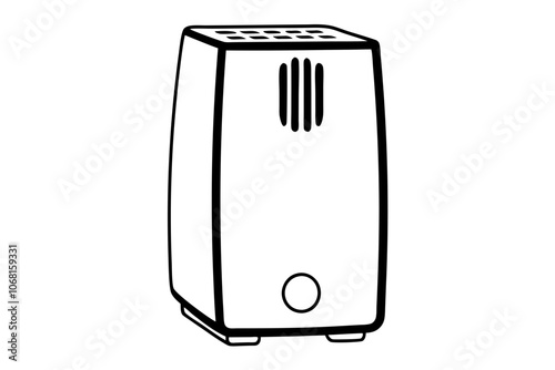 air purifier line art  vector design