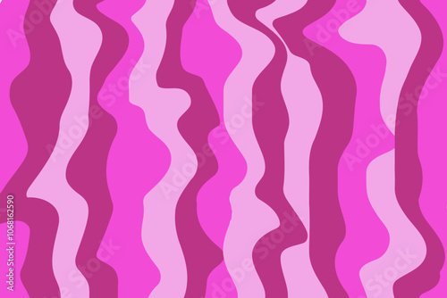 Pink Monochromatic Wavy Abstract Pattern