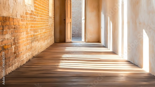 Sunlight Through Open Doorway