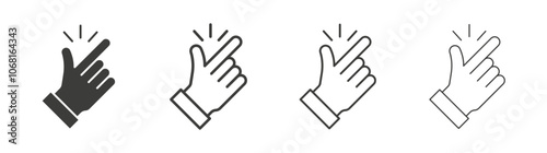 Easy icon set vector in black and white colors