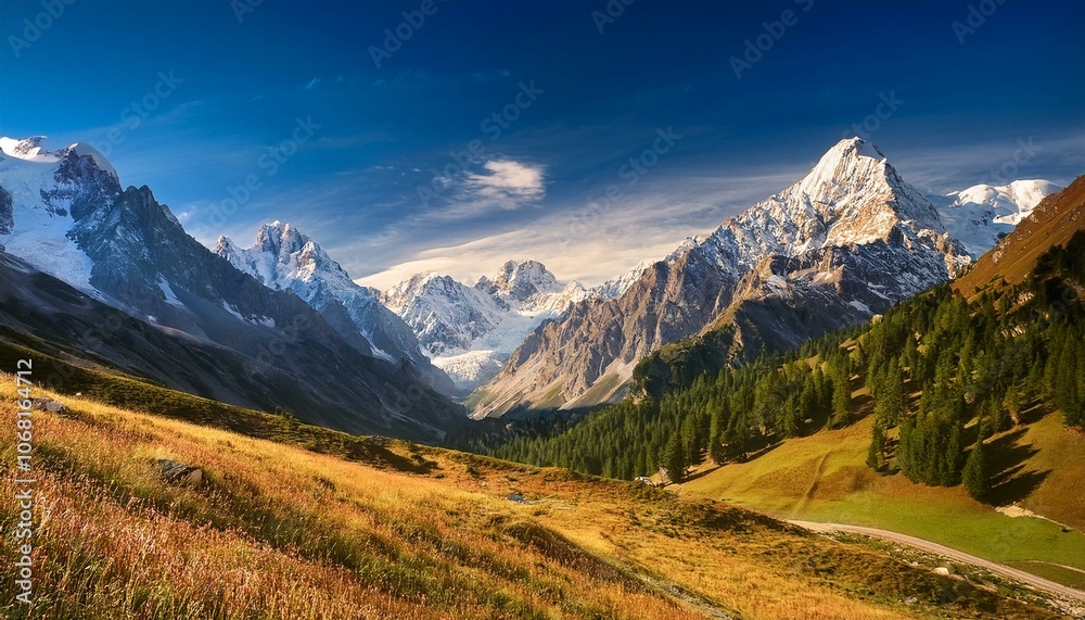Landscape of Alps - highest and most extensive mountain range Landscape of Alps - highest and most extensive mountain range