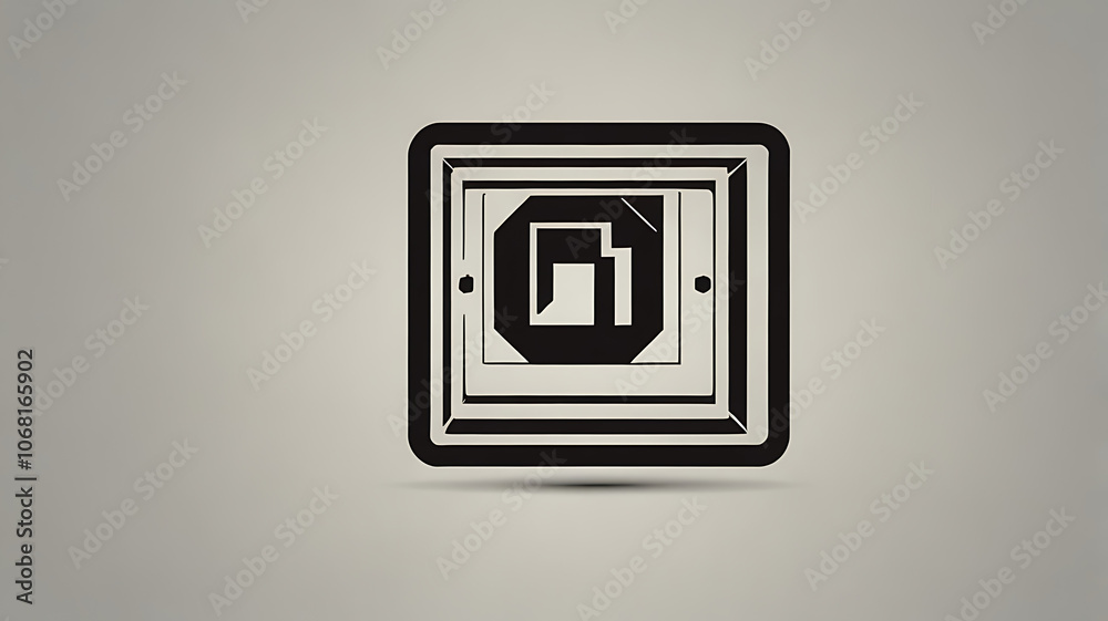 Minimalistic icon of a file symbol for documents and data on white background. Minimalistic icon of a file symbol for documents and data on white background.