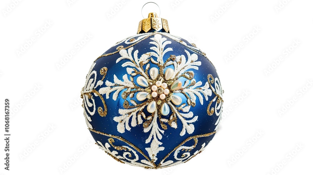Isolated Christmas Ball on White Background - a festive and charming visual. The isolated Christmas ball on the white background creates a simple yet eye-catching look. It gives the impression of a so Isolated Christmas Ball on White Background - a festive and charming visual. The isolated Christmas ball on the white background creates a simple yet eye-catching look. It gives the impression of a so
