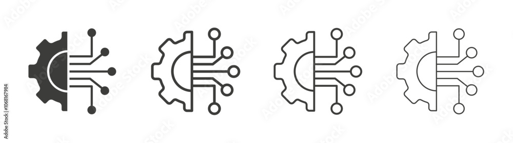 Technology icon pack. vector illustration Technology icon pack. vector illustration