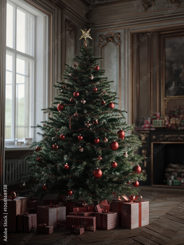 christmas tree with giftboxes 01 christmas tree with giftboxes 01