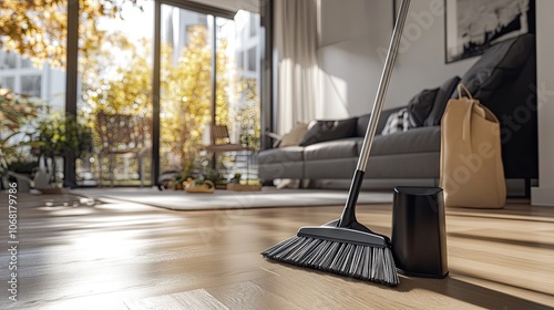 Wallpaper Mural Cleaning Tools in a Cozy Living Room Setting Torontodigital.ca