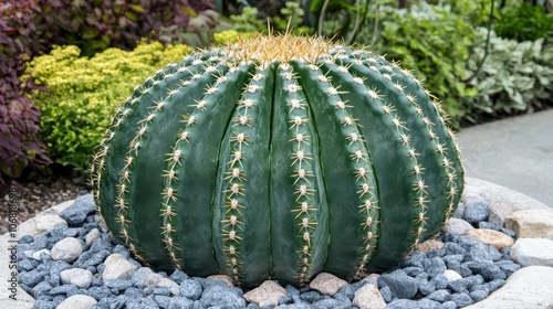 Soft Light Over Cactus in Arid Botanical Garden