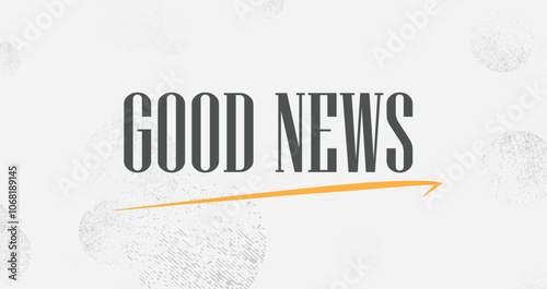 good news  sign on white background	