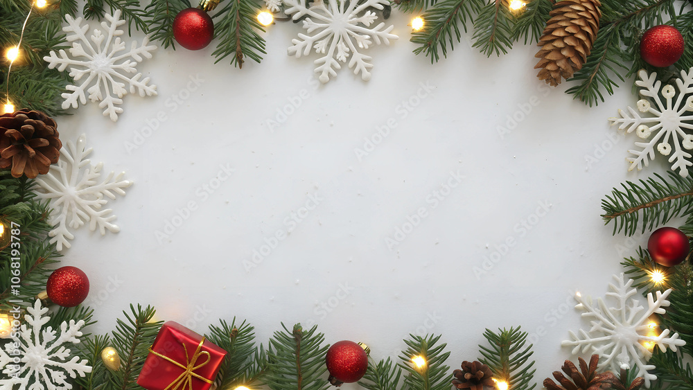 christmas background with fir branches and cones christmas background with fir branches and cones