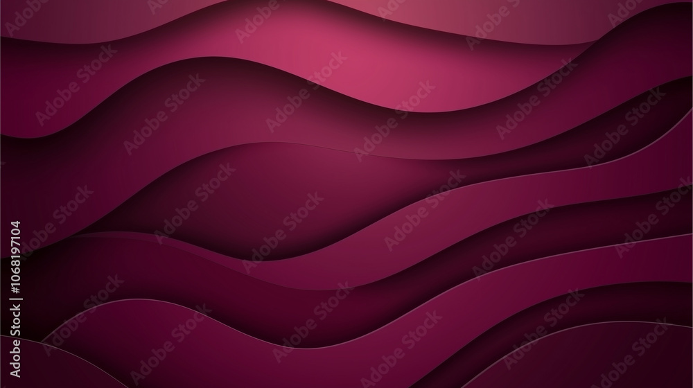 Abstract maroon wave pattern with layered curves Abstract maroon wave pattern with layered curves