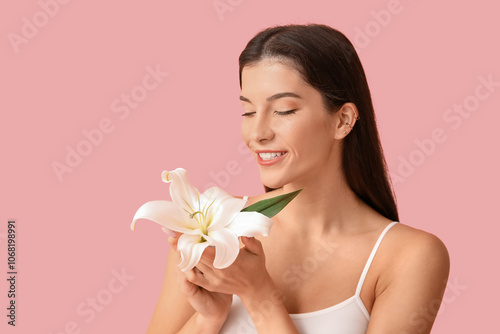 Beautiful young woman with ...
