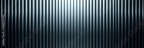 Seamless corrugated ribbed dark transparent glass texture.	