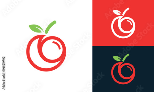 Creative Cherry apple Logo Design Inspiration