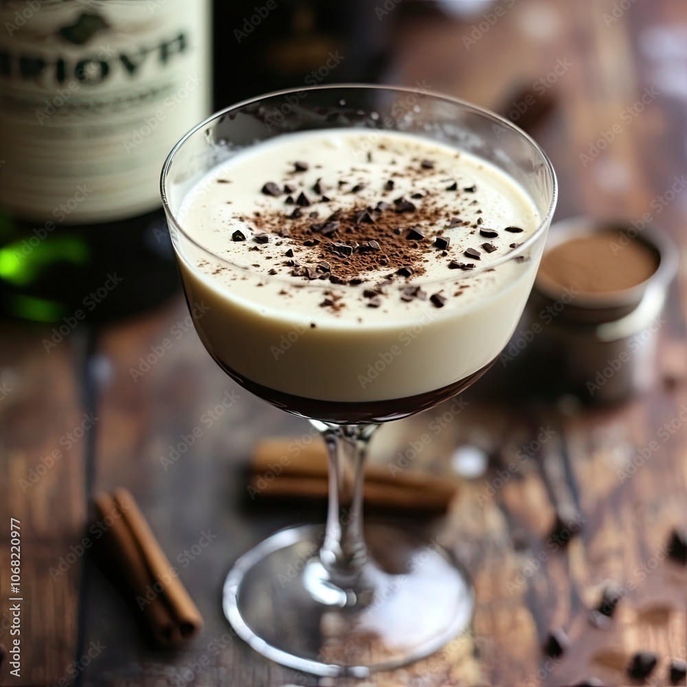 Homemade Irish Cream Liqueur , 1 cup (240 ml) heavy cream - 1 cup (240 ml) condensed milk - 1 cup (240 ml) Irish whiskey - 1/2 cup (120 ml) chocolate syrup , generative ai