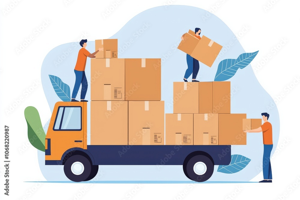 Efficiently manage inventory and transport boxes with a streamlined logistics approach