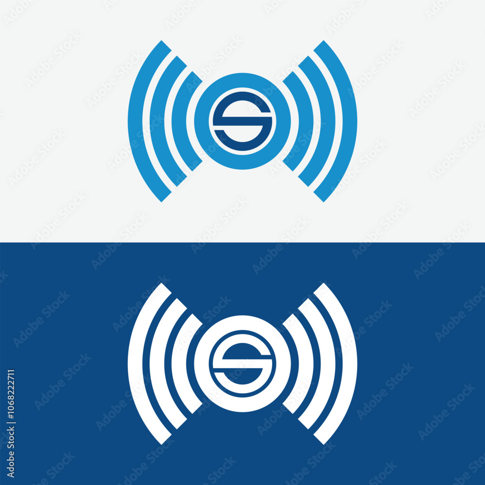 Letter S Signal Logo, suitable for any business related to Signal, Wifi, Sound or other with S initials.
Letter S Signal Logo, suitable for any business related to Signal, Wifi, Sound or other with S initials.
