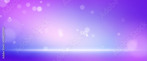 Elegant studio background with smooth gradient transition from rich blue to vibrant purple tones, and scattered particles and sparkle bokeh effects. Limbo setting for photography or product promo.