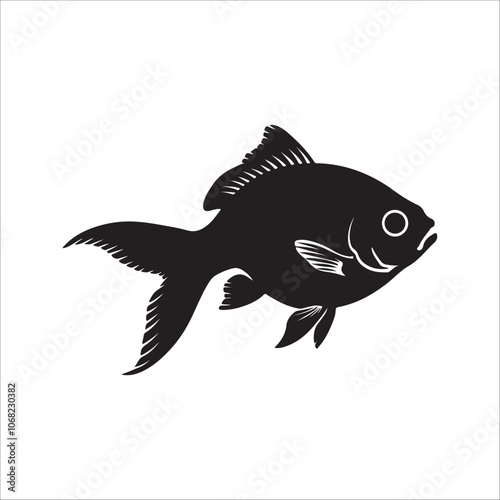 Fish vector silhouette