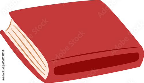Book vector flat illustration