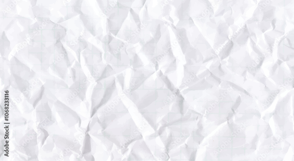 white crumpled paper background white crumpled paper background