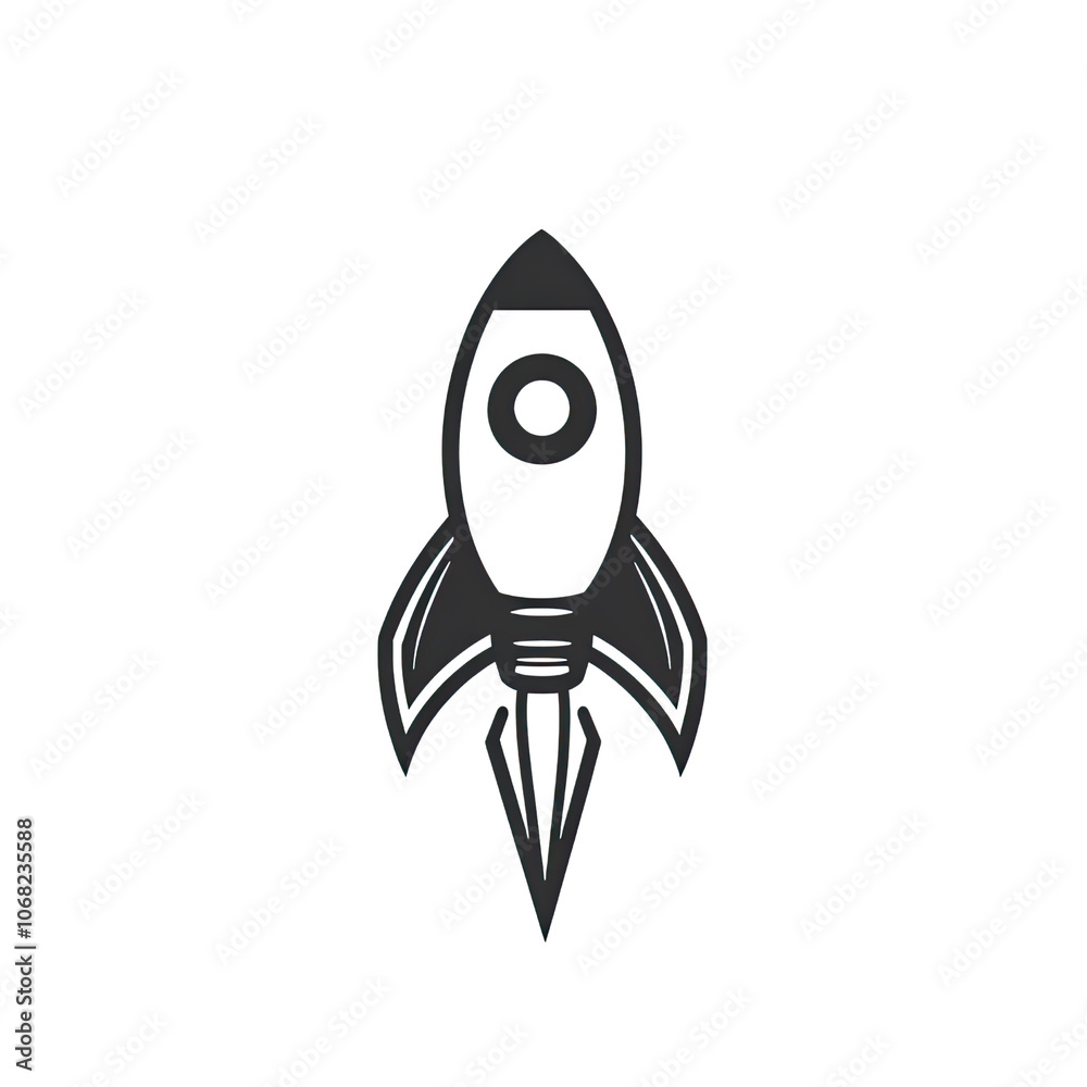 Rocket Isolated On Transparent Background, Generative AI Rocket Isolated On Transparent Background, Generative AI