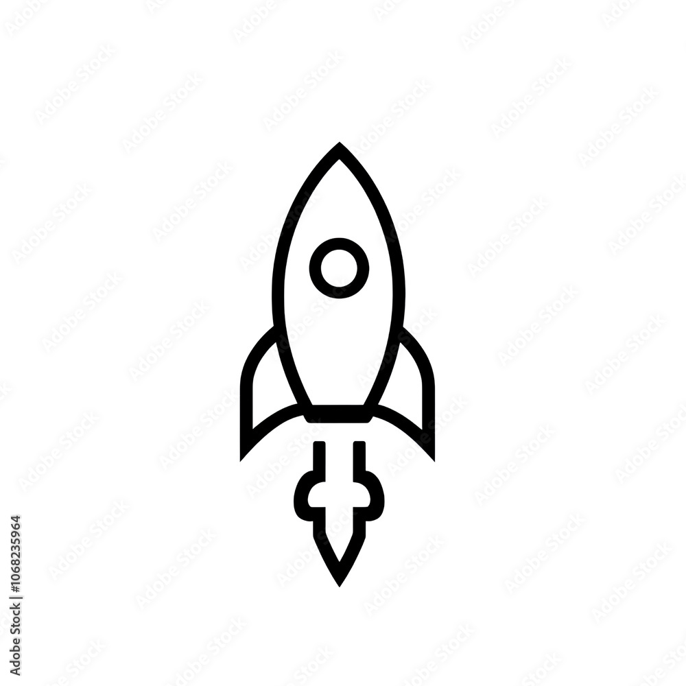 Rocket Isolated On Transparent Background, Generative AI Rocket Isolated On Transparent Background, Generative AI