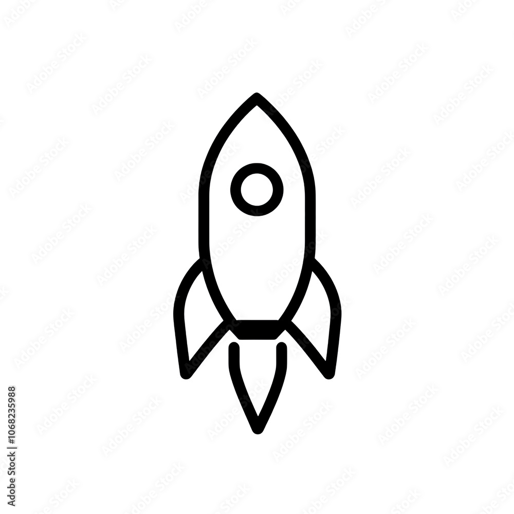 Rocket Isolated On Transparent Background, Generative AI Rocket Isolated On Transparent Background, Generative AI