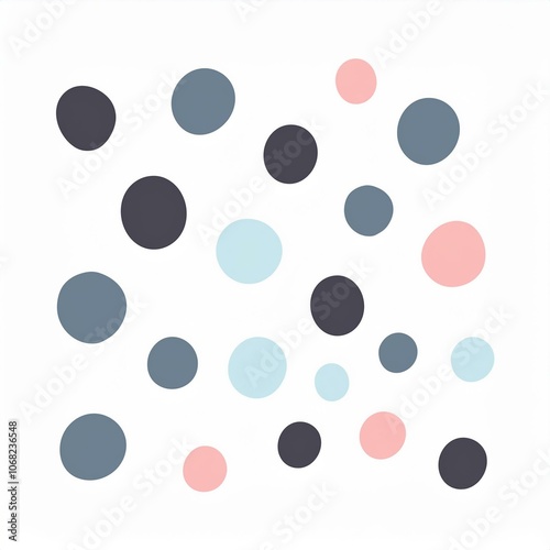 dots abstract element isolated on white