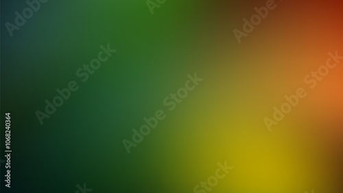 Abstract Gradient Background with Green, Yellow, and Orange