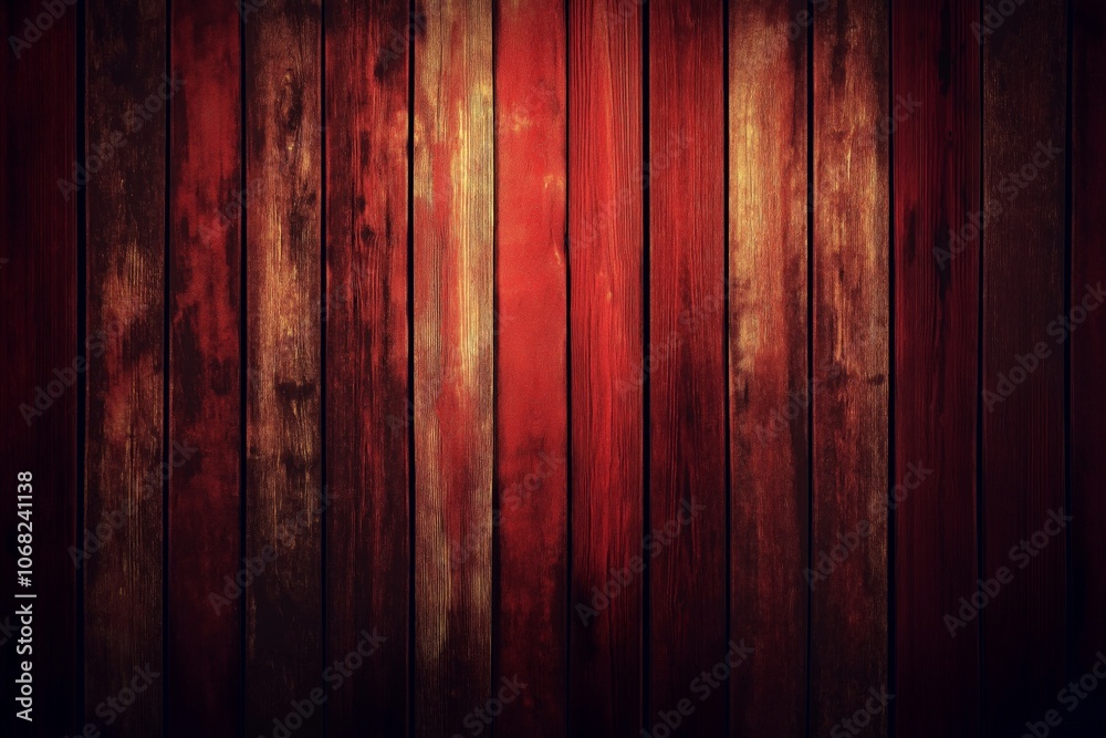 Fototapeta premium A rich mahogany wood texture background featuring deep red and brown tones, showcasing natural wood grain and texture, with a warm and elegant appearance