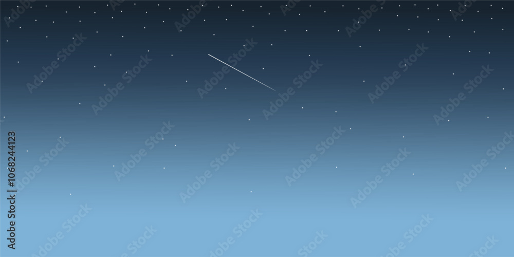 Fototapeta premium Blue sky and stars background vector design