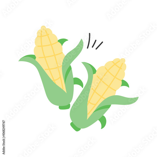 Beautiful icon of corn ready to use, healthy food