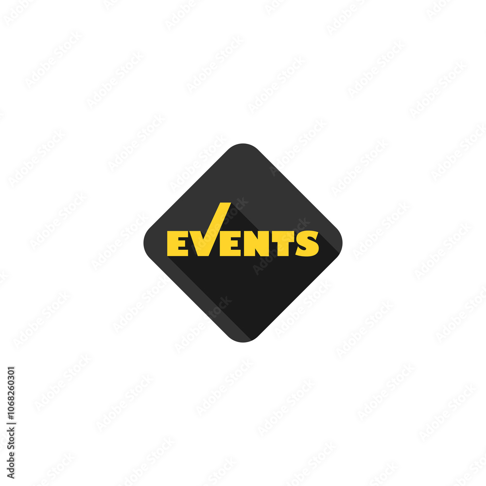 Events icon isolated on transparent background