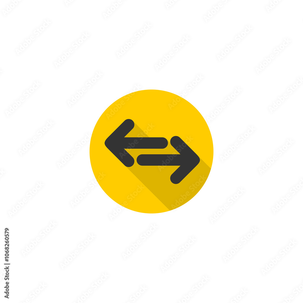 Exchange arrow icon isolated on transparent background Exchange arrow icon isolated on transparent background