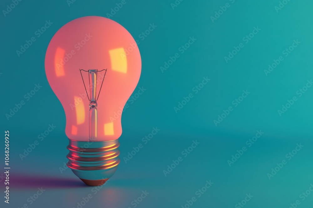 A glowing light bulb against a gradient background, symbolizing ideas and innovation. A glowing light bulb against a gradient background, symbolizing ideas and innovation.