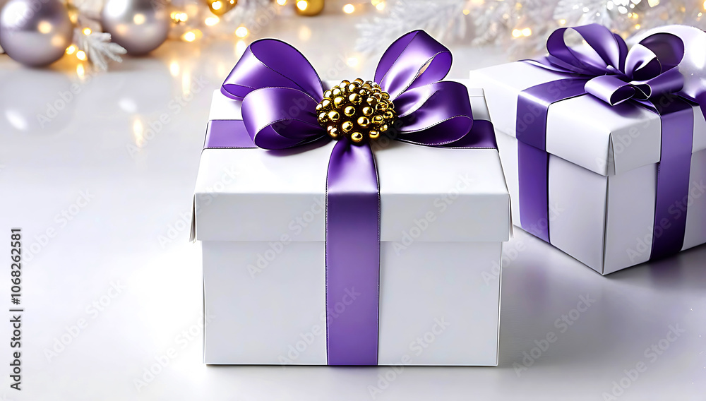 a rectangular gift box with ribbon, placed on a vibrant bright color satin fabric, perfect Christmas present for the holiday season a rectangular gift box with ribbon, placed on a vibrant bright color satin fabric, perfect Christmas present for the holiday season